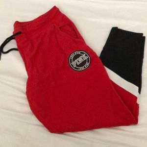 pink victoria’s secret sweats 💛